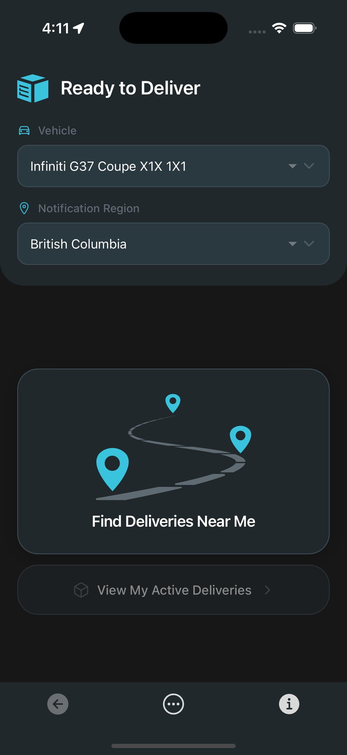 E-Porter driver app screenshot 1 of 5
