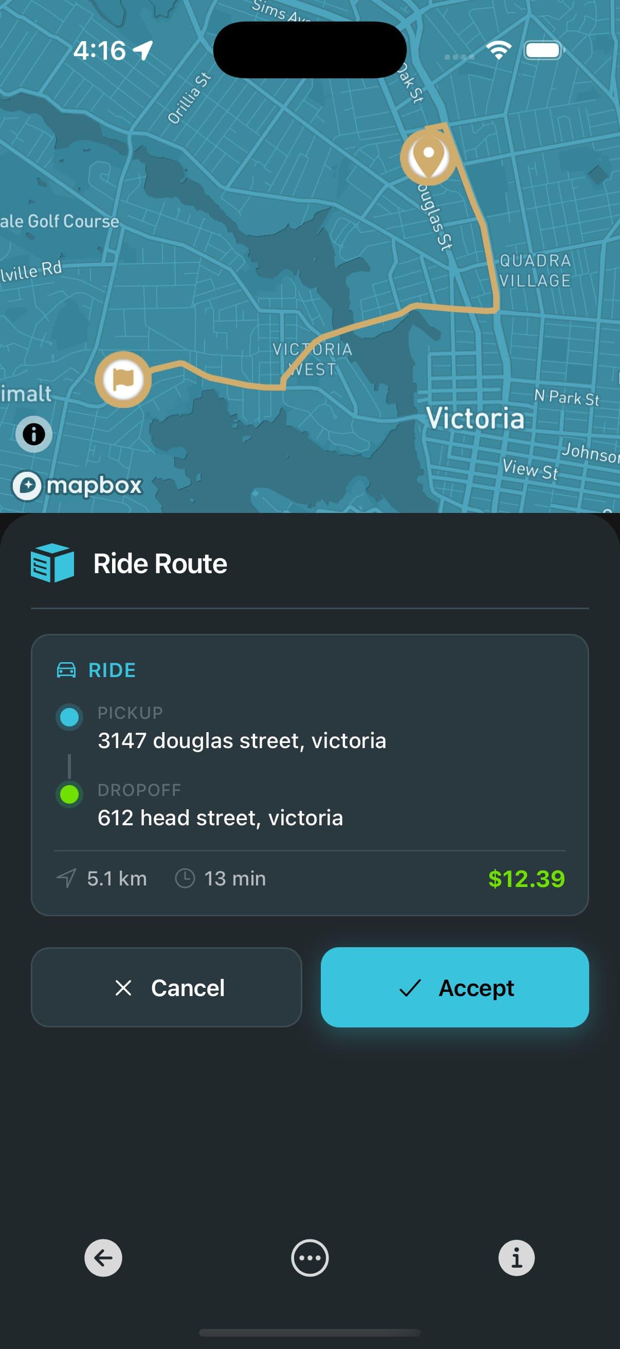 E-Porter driver app screenshot 3 of 5