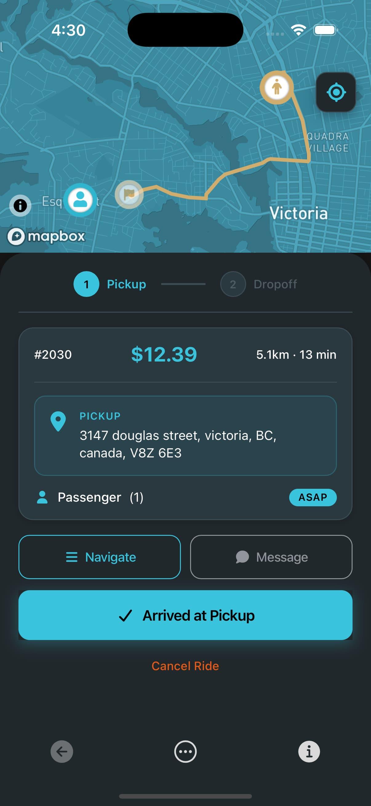 E-Porter driver app screenshot 4 of 5