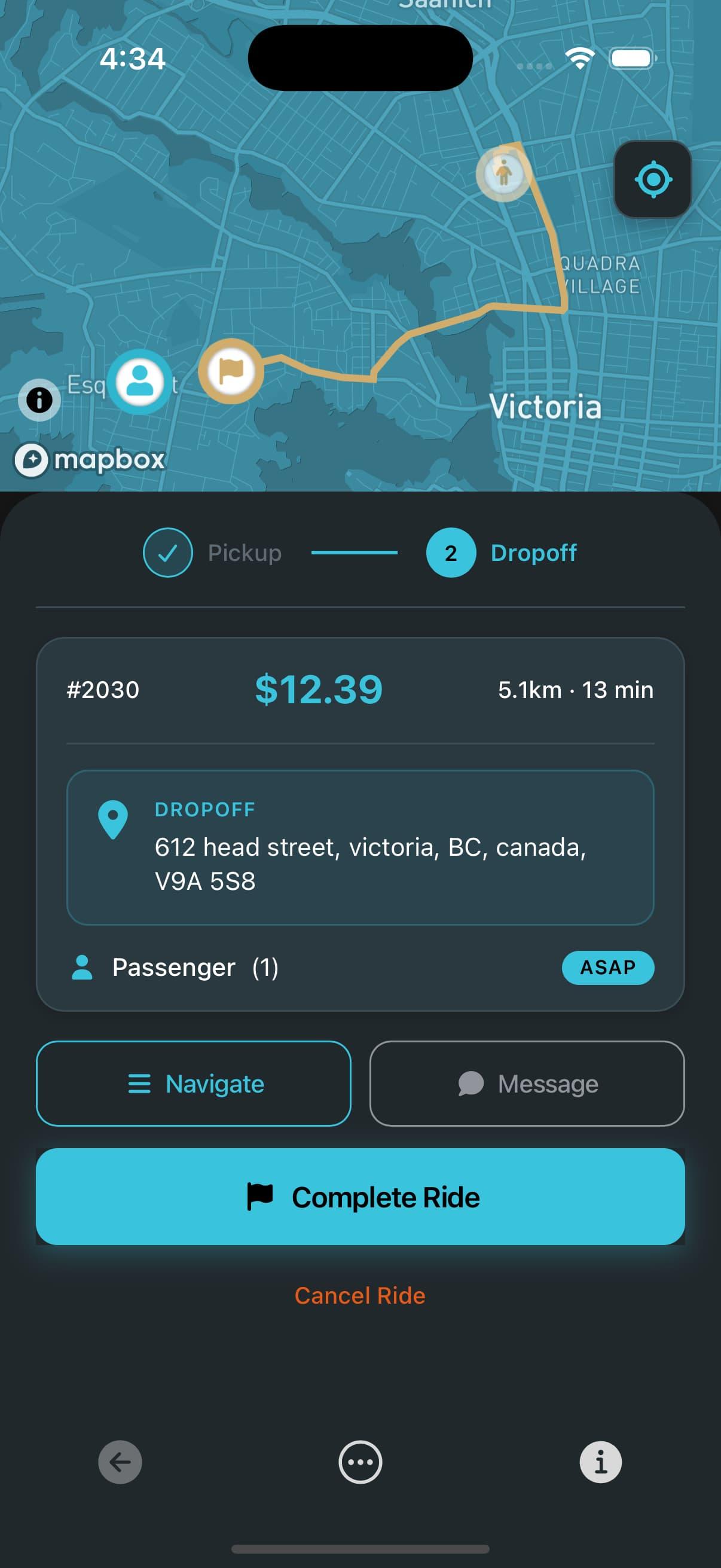 E-Porter driver app screenshot 5 of 5