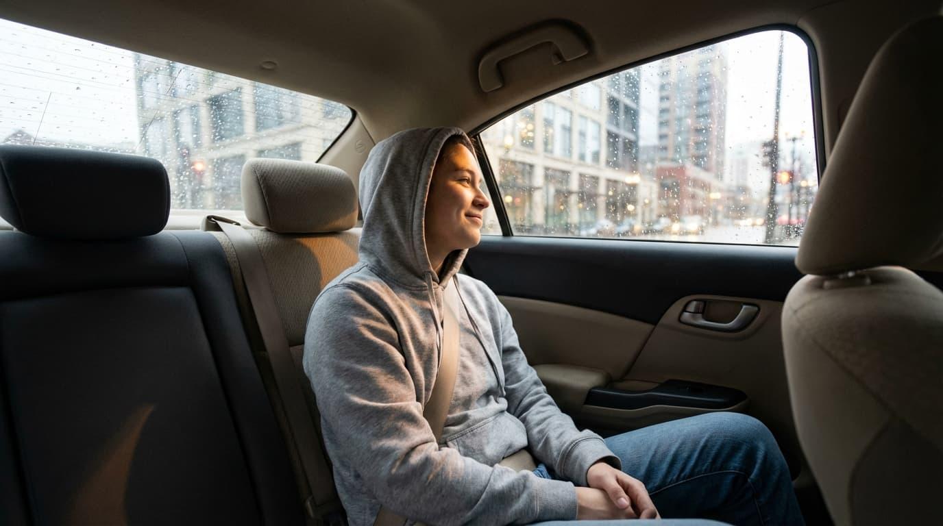 E-Porter Rider enjoying a comfortable ride