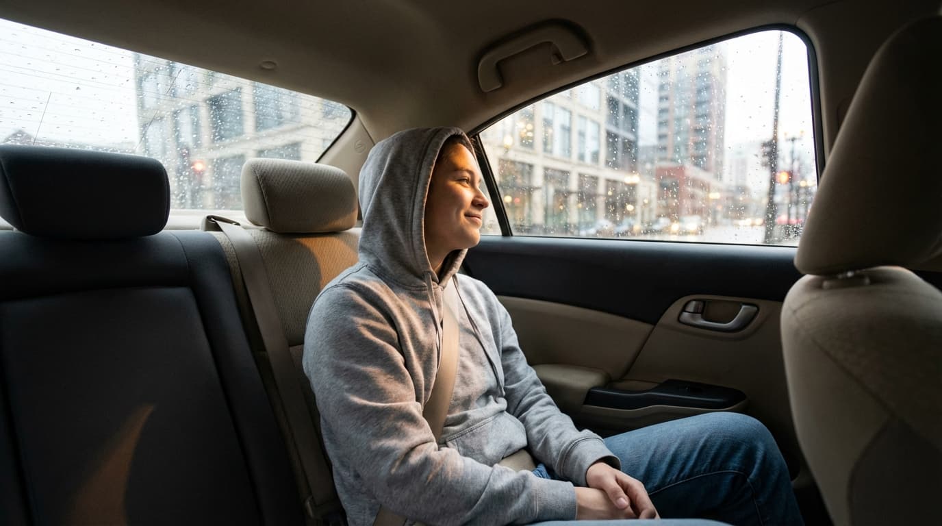 E-Porter Rider enjoying a comfortable ride